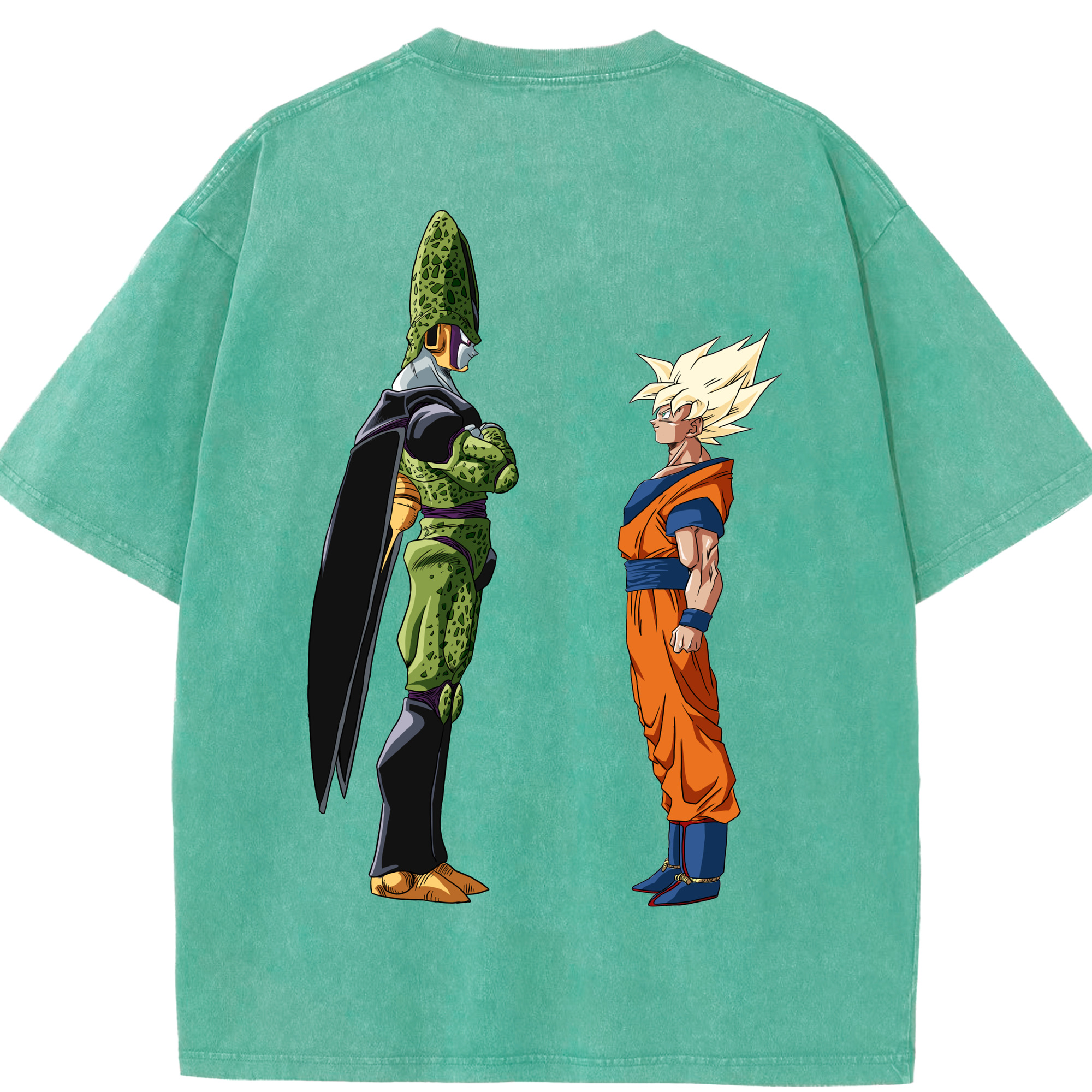 （画像用） ドラゴンボール DRAGON BALL 綿100% ヴィンテージ風 半袖Tシャツ（背面プリント）